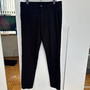 Lululemon Men's Black Commission Pant ABC Classic Trouser, Size 32 x 30, EUC